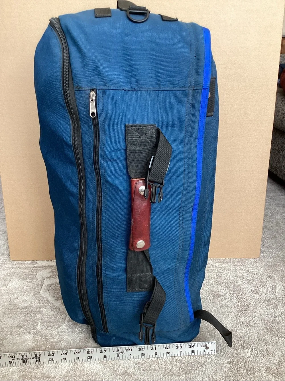 Vintage MEI Voyageur convertible travel backpack made in USA with YKK zippers